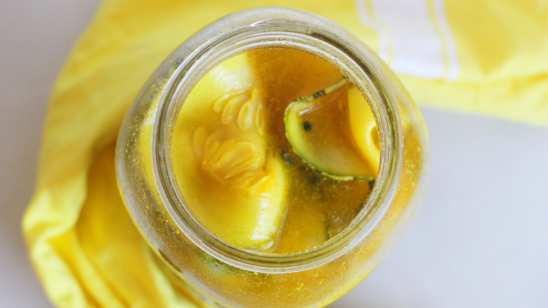 Illustration for article titled Make a Giant Jar of Giant Pickles With a Giant Zucchini